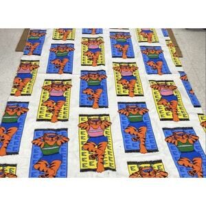 Vintage Electrolux 70s 80s Tiger Promotional Throw Blanket Towel 5x7 Rare Sissy